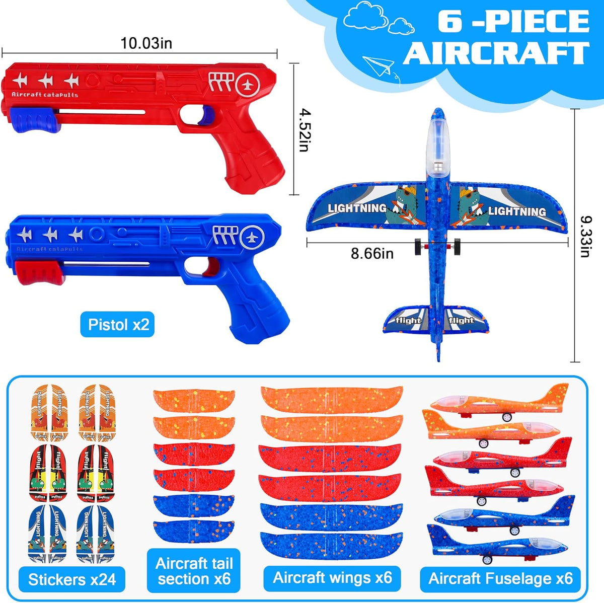 Glider Airplane Launcher Set